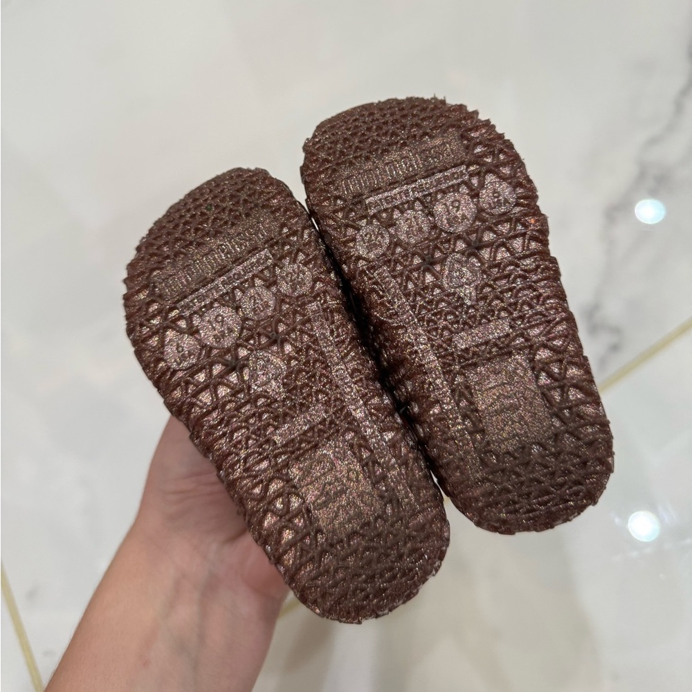 Mini Melissa Campana Rose Glitter Shoes - Picture 4 of 7